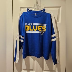 St. Louis Blues Long Sleeve Shirt Sz 2XL Pre-owned